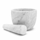 Llaç i Vogël me Pestle në Mermer të Bardhë Carrara Made in Italy - Mirel Viadurini