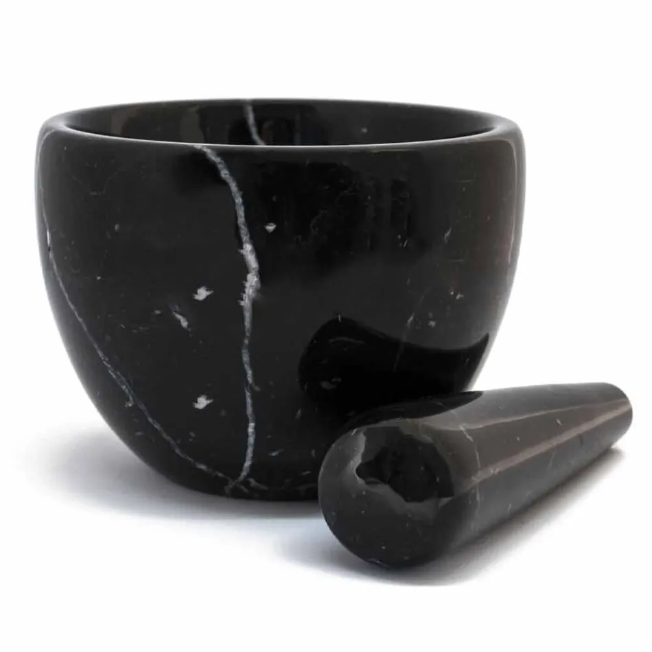 Llaç i Vogël me Pestle në Mermer të Bardhë Carrara Made in Italy - Mirel Viadurini