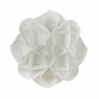 Llambë tavani 2 drita dizajn i bardhë moderne perla, diam.43cm, Lena Viadurini
