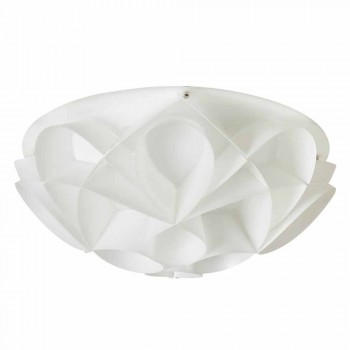 Llambë tavani 2 drita dizajn i bardhë moderne perla, diam.43cm, Lena