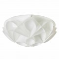 2-dritë moderne tavan dritë Lena, përfundojë e bardhë perla, diam 43 cm.