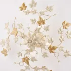 Llambë tavani prej metali dhe kristali me 6 ndriçues për ambiente të brendshme me një stil të sofistikuar – Orchidea Viadurini