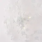 Llambë tavani prej metali dhe kristali me 6 ndriçues për ambiente të brendshme me një stil të sofistikuar – Orchidea Viadurini