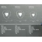 Llamba e tavanit Llambë muri LED me finiture metalike prej ari ose argjendi - Rosella Viadurini