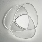 Llamba e tavanit Llambë muri LED me finiture metalike prej ari ose argjendi - Rosella Viadurini