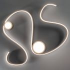 Llambë muri metalike me dizajn modern LED të zbehtë - Steven Viadurini
