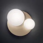 Llambë muri në xham të fryrë me strukturë metalike - dallëndyshe Viadurini