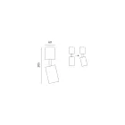 Llambë tavani artizanale në qeramikë dhe metal të prodhuar në Itali - Toscot Match Viadurini