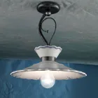 Llampa tavani Artizan në Qeramikë me Efekt Qëndisje Pikturë Dore - Ravenna Viadurini