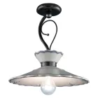 Llampa Tavani Artizanale në Qeramikë me Efekt Qëndisje Pikturë Dore - Ravenna Viadurini