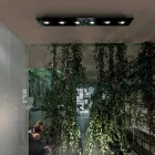 Ndriçues Tavani me Pllakë Xhami të Sheshtë me Ulje - Kora Viadurini