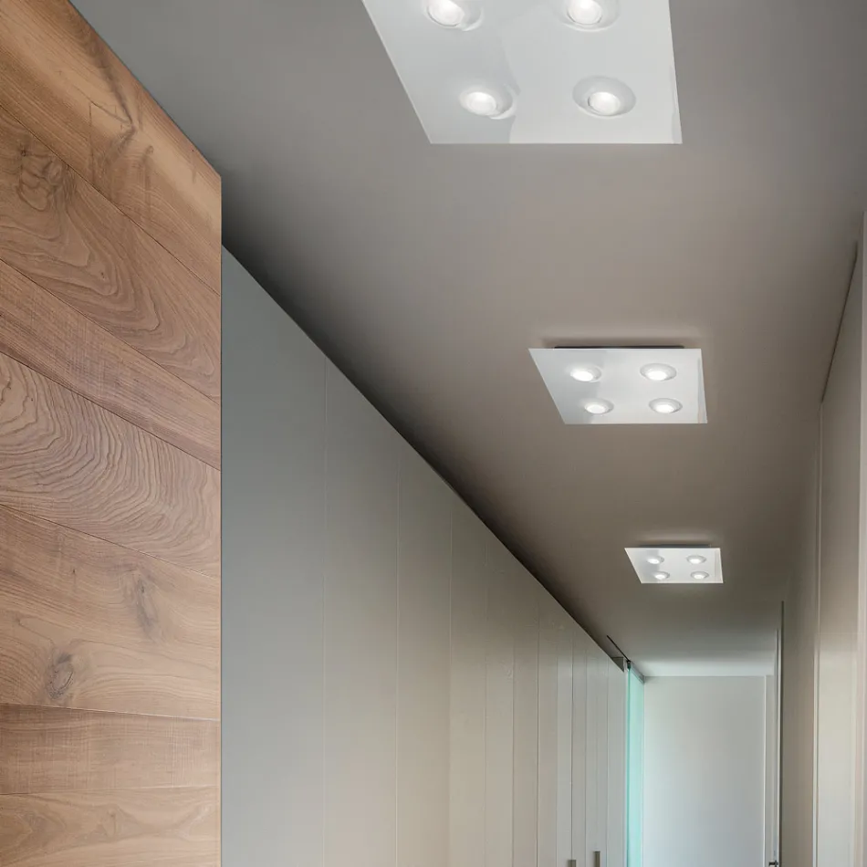 Dritë Tavani me Pllakë Xhami të Sheshtë me Ulje Prodhuar në Itali - Kora Viadurini