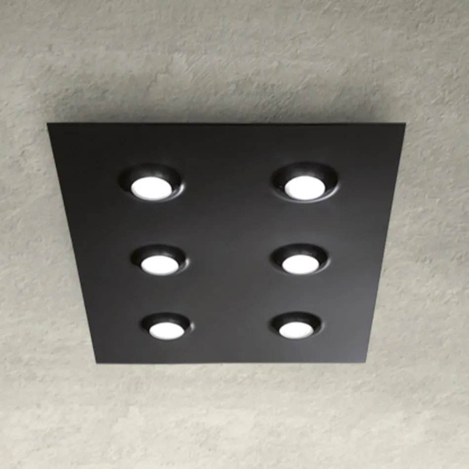 Dritë Tavani me Pllakë Xhami të Sheshtë me Ulje Prodhuar në Itali - Kora Viadurini