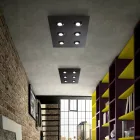 Dritë Tavani me Pllakë Xhami të Sheshtë me Ulje Prodhuar në Itali - Kora Viadurini