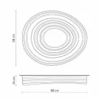 Llambë tavani e dhomës së ndenjes me dizajn modern në suva të bardhë Matt - jamball Viadurini