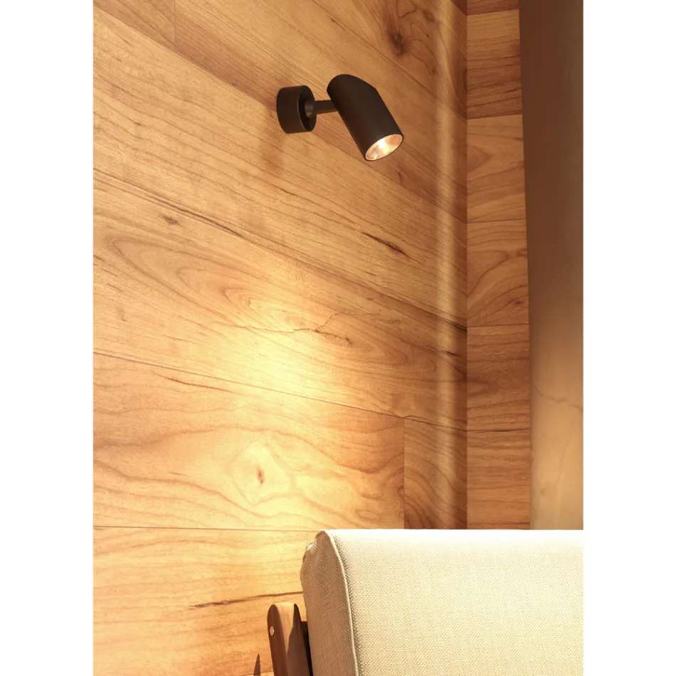 Drita e rregullueshme e tavanit në Spotlight në 4 copë alumini të bardhë ose të zi - Lazzaro Viadurini