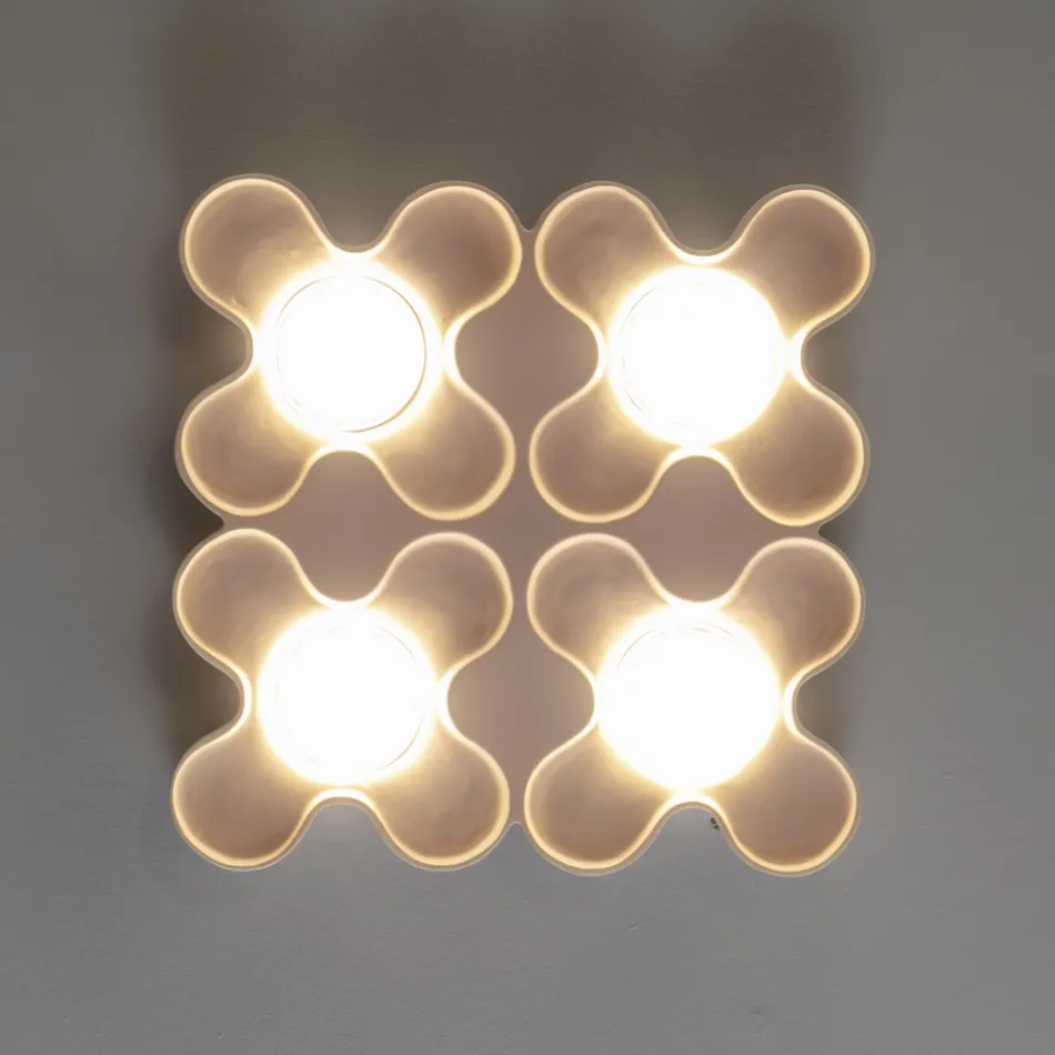 Llambë tavani me ngjyrë qeramike e punuar me dorë në Itali - Tërfil Toscot Viadurini