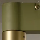 Llambë tavani në qeramike dhe tunxh të krehur të punuar me dorë në Itali - Toscot Match Viadurini