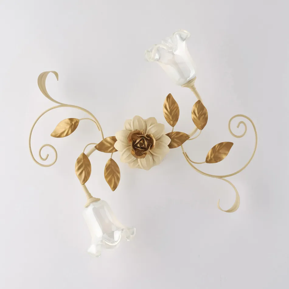 Ndriçues tavani prej hekuri të llakuar me ngjyrë fildishi i prodhuar në Itali për dekor të brendshëm - Marrakesh Viadurini