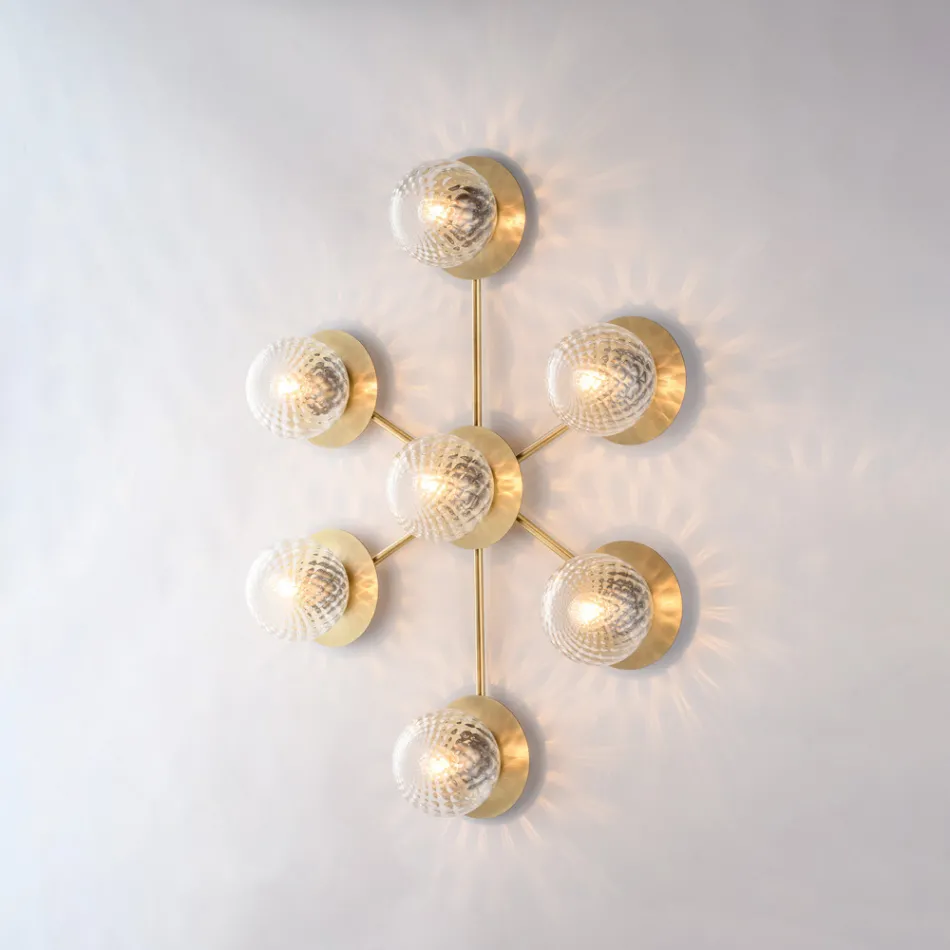 Llambë tavani prej hekuri e prodhuar në Itali për dekorim të brendshëm - Como Viadurini