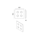 Llambë tavani e lustruar Majolica e prodhuar në Itali - Toscot Vivaldi Viadurini