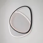 Dritë tavani LED metalike bardh e zi Ophiuchus për ndriçim të brendshëm Viadurini