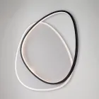 Dritë tavani LED metalike bardh e zi Ophiuchus për ndriçim të brendshëm Viadurini