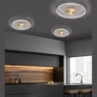 Ndriçues Tavani Metalik me Difuzor Pleksiglasi me Pika të Mikro-Pika - Nora Viadurini