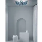 Llambë Tavani Xhami Moderne Venedikase e punuar me dorë në Itali - Minos Viadurini