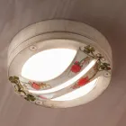 Llamba tavani ose muri për ambiente të jashtme e lyer me alumin me dorë - Brindisi Viadurini