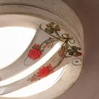 Llamba tavani ose muri për ambiente të jashtme e lyer me alumin me dorë - Brindisi Viadurini