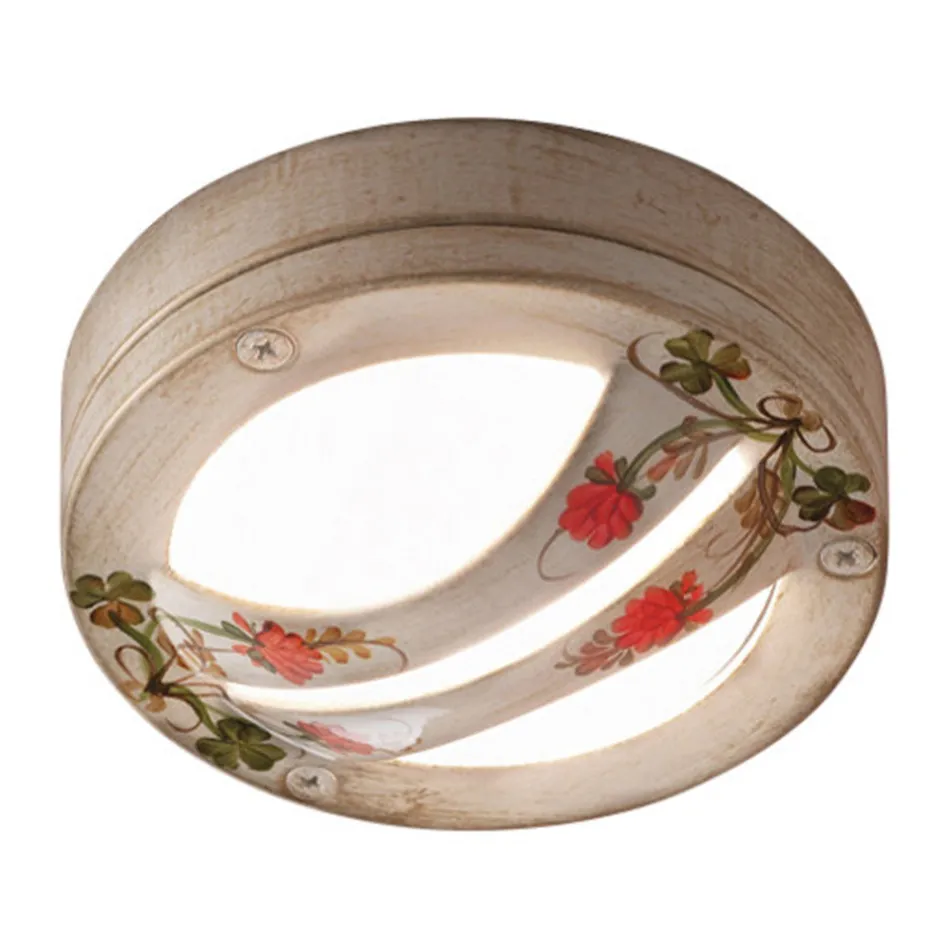 Llamba tavani ose muri për ambiente të jashtme e lyer me alumin me dorë - Brindisi Viadurini