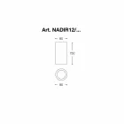 Cementimento ose suva e rrumbullakët me tavan të rrumbullakët Nadir 12 Aldo Bernardi Viadurini