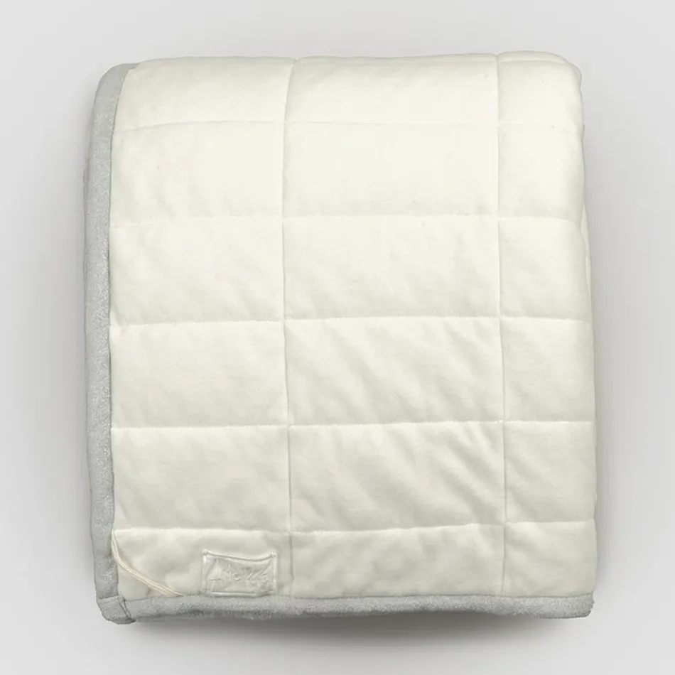 Plaid me saten pambuku dhe senil me lurex, shkumës ose retro Border - Tortoro Viadurini