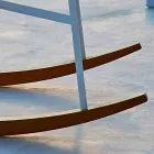 Varaschin Verë Set kopsht lëkundës kopsht në çelik dhe dru Viadurini