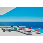 Varaschin Verë Set kopsht lëkundës kopsht në çelik dhe dru Viadurini