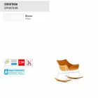 Varaschin Verë Set kopsht lëkundës kopsht në çelik dhe dru Viadurini