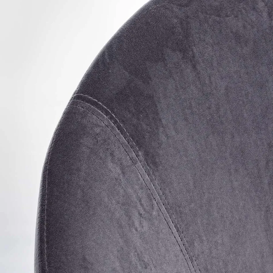 Kolltukë lëkundëse e veshur me susta Dizajn skandinav me efekt kadife - Pippy Viadurini