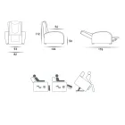 Karrige ngritëse me 2 motorra me masazh shiatsu e prodhuar në Itali Bria Viadurini