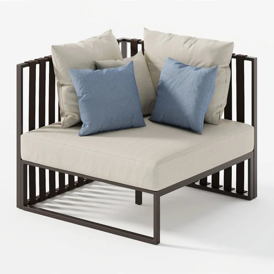 Kolltukë e jashtme në këndin e djathtë në alumin dhe rripa Prodhuar në Itali - Juliediv Viadurini