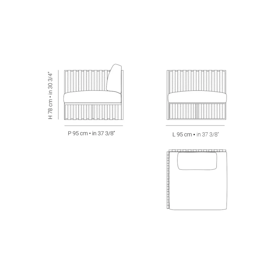 Kolltukë e jashtme në këndin e djathtë në alumin dhe rripa Prodhuar në Itali - Juliediv Viadurini