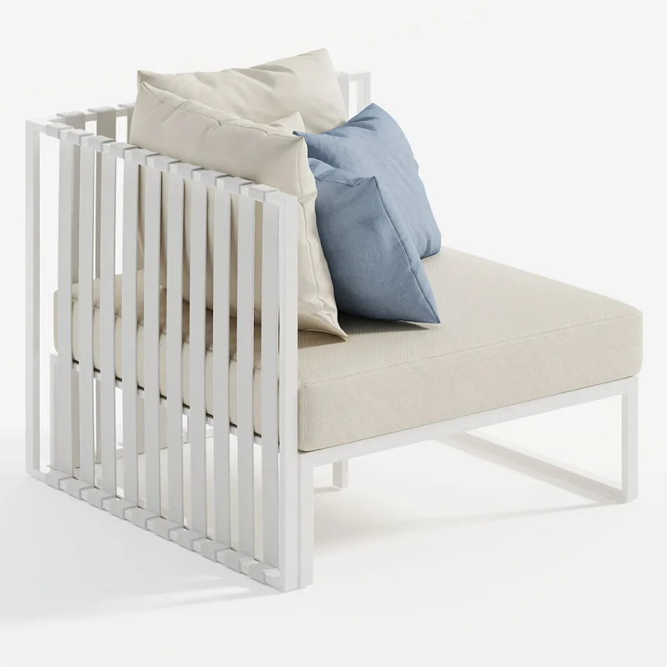 Kolltukë e jashtme në këndin e majtë në alumin dhe rripa Prodhuar në Itali - Juliediv Viadurini