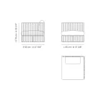 Kolltukë e jashtme në këndin e majtë në alumin dhe rripa Prodhuar në Itali - Juliediv Viadurini