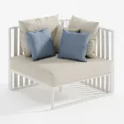 Kolltukë e jashtme në këndin e majtë në alumin dhe rripa Prodhuar në Itali - Juliediv Viadurini