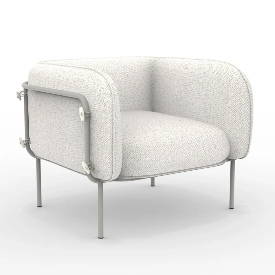 Kolltukë e ulët në natyrë me sedilje të mbushur Prodhuar në Itali - Mbjellëse Viadurini