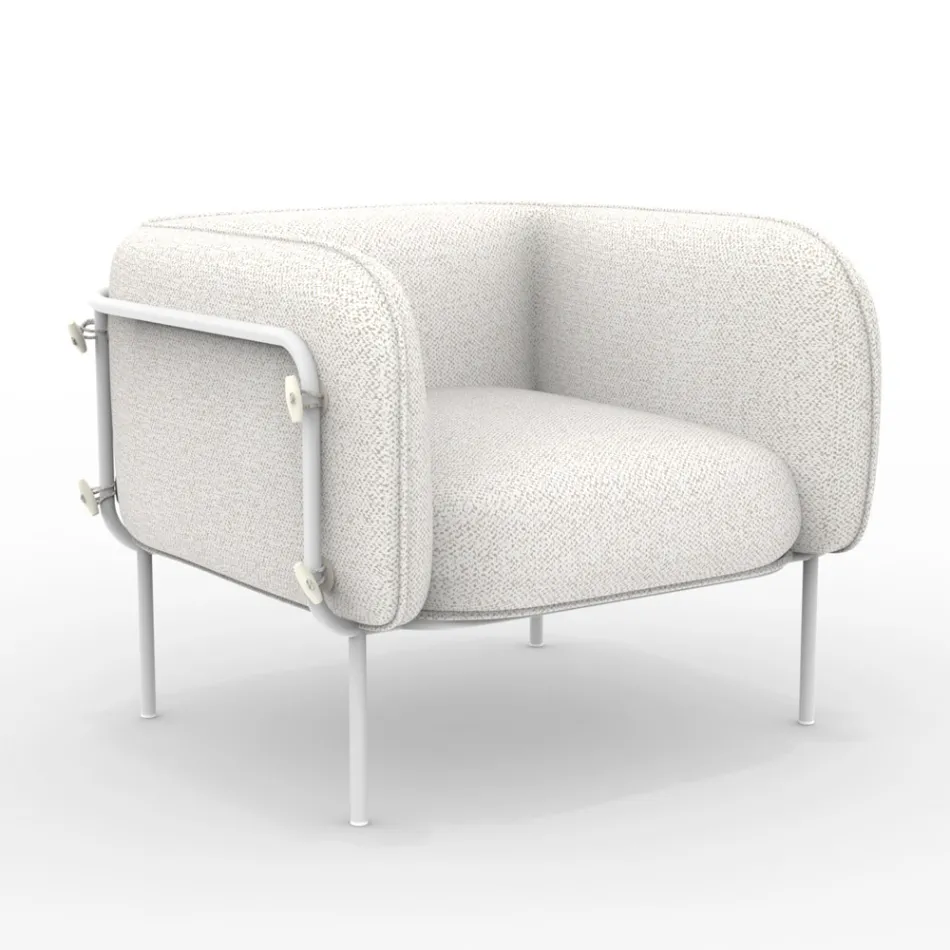 Kolltukë e ulët në natyrë me sedilje të mbushur Prodhuar në Itali - Mbjellëse Viadurini