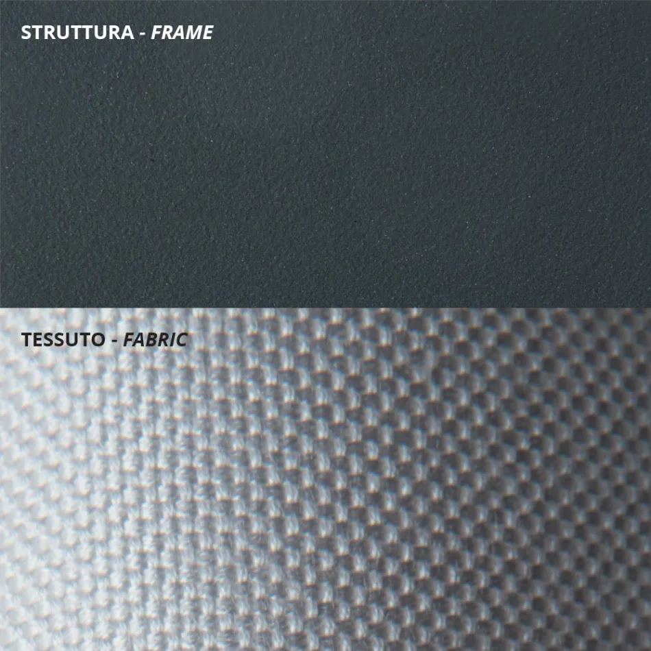 Kolltukë e ulët kopshti në çelik të galvanizuar me mbështetëse krahësh Prodhuar në Itali - Selvaggia Viadurini