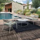 Kolltukë kopshti prej alumini të ulët dhe mbështetëse me litar - Shkëlqyeshëm Viadurini