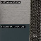 Kolltukë e ulët kopshti me jastëk të përfshirë Made in Italy - Prato Viadurini