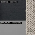 Kolltukë e ulët kopshti me jastëk të përfshirë Made in Italy - Prato Viadurini